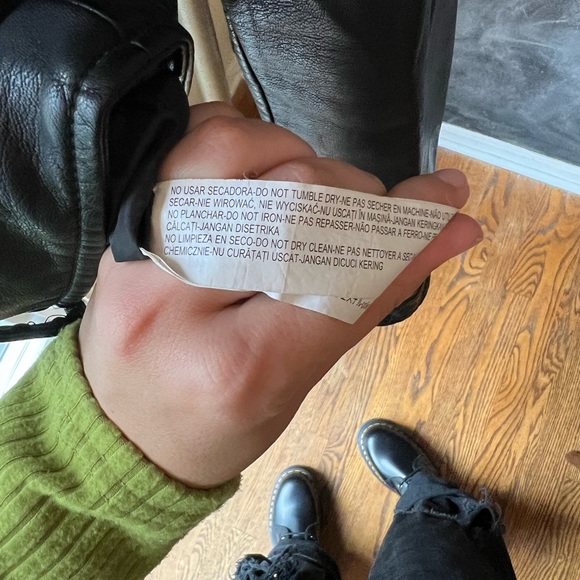 Zara Faux Leather Biker Jacket with Fun Pins - Picture 7 of 9